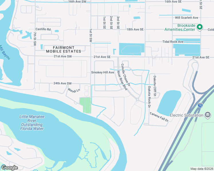 map of restaurants, bars, coffee shops, grocery stores, and more near 2324 Potomac Mark Place in Ruskin