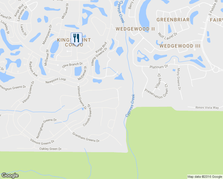 map of restaurants, bars, coffee shops, grocery stores, and more near 2107 Acadia Greens Drive in Sun City Center