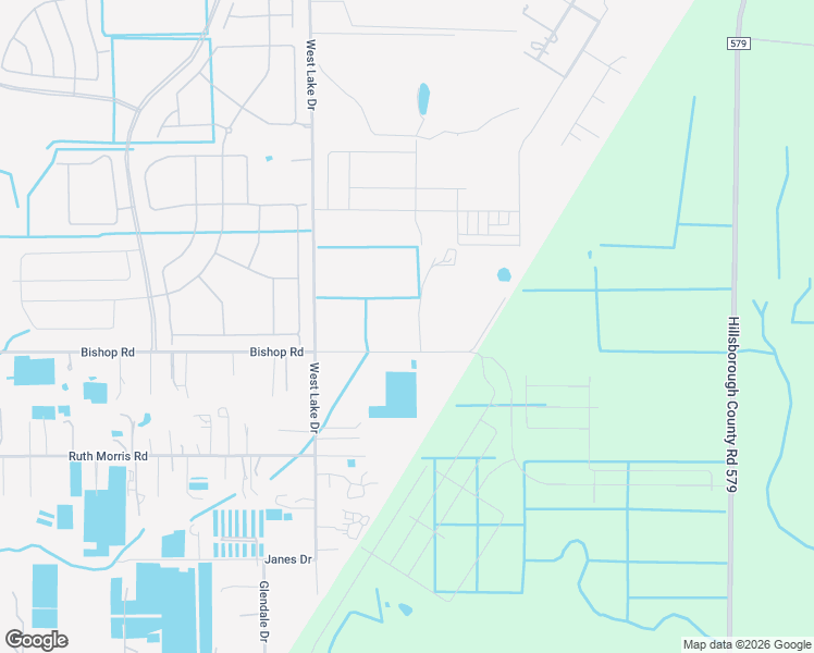 map of restaurants, bars, coffee shops, grocery stores, and more near 5808 Bishop Road in Wimauma
