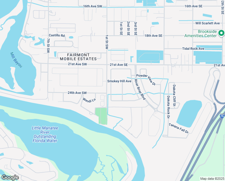 map of restaurants, bars, coffee shops, grocery stores, and more near 2316 Roanoke Springs Drive in Ruskin