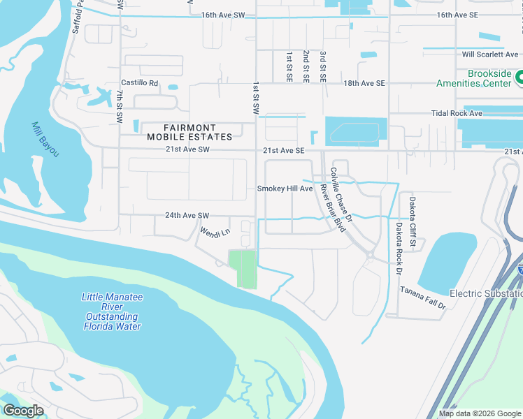 map of restaurants, bars, coffee shops, grocery stores, and more near 2315 Roanoke Springs Drive in Ruskin