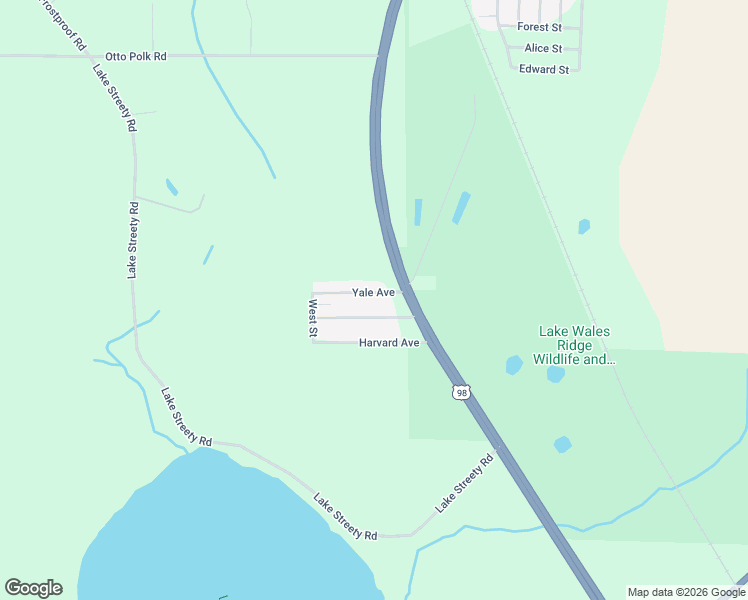 map of restaurants, bars, coffee shops, grocery stores, and more near 57 Princeton Avenue in Frostproof