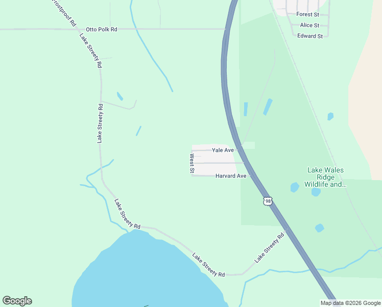 map of restaurants, bars, coffee shops, grocery stores, and more near 27 Princeton Avenue in Frostproof