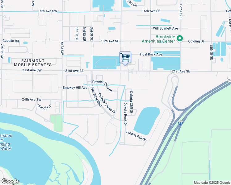 map of restaurants, bars, coffee shops, grocery stores, and more near 2305 Lawrence Hall Street in Ruskin