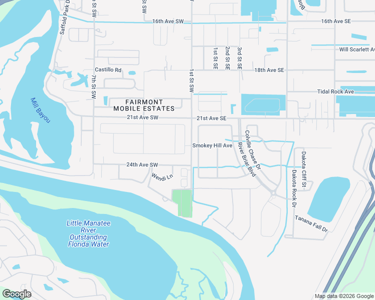 map of restaurants, bars, coffee shops, grocery stores, and more near 253 Cascade Bend Drive in Ruskin