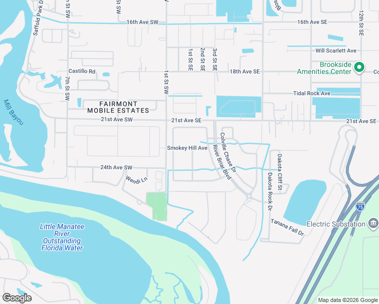 map of restaurants, bars, coffee shops, grocery stores, and more near 112 Smokey Hill Avenue in Ruskin