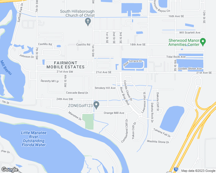 map of restaurants, bars, coffee shops, grocery stores, and more near 124 Smokey Hill Avenue in Ruskin