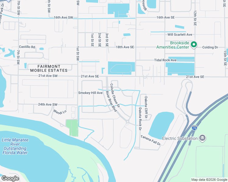 map of restaurants, bars, coffee shops, grocery stores, and more near 507 Powder View in Ruskin