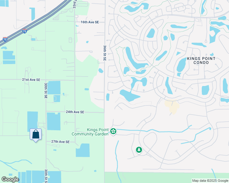 map of restaurants, bars, coffee shops, grocery stores, and more near 2455 New Haven Circle in Sun City Center