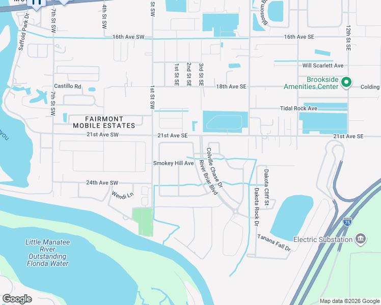 map of restaurants, bars, coffee shops, grocery stores, and more near 208 Smokey Hill Avenue in Ruskin