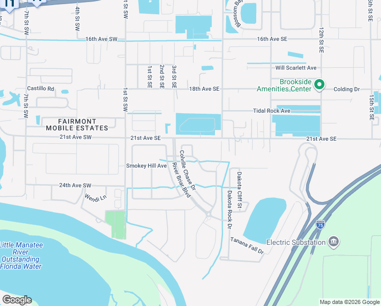 map of restaurants, bars, coffee shops, grocery stores, and more near 507 Powder View in Ruskin