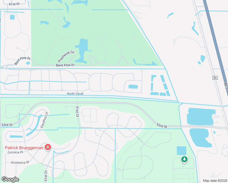 map of restaurants, bars, coffee shops, grocery stores, and more near 4193 55th Street in Vero Beach