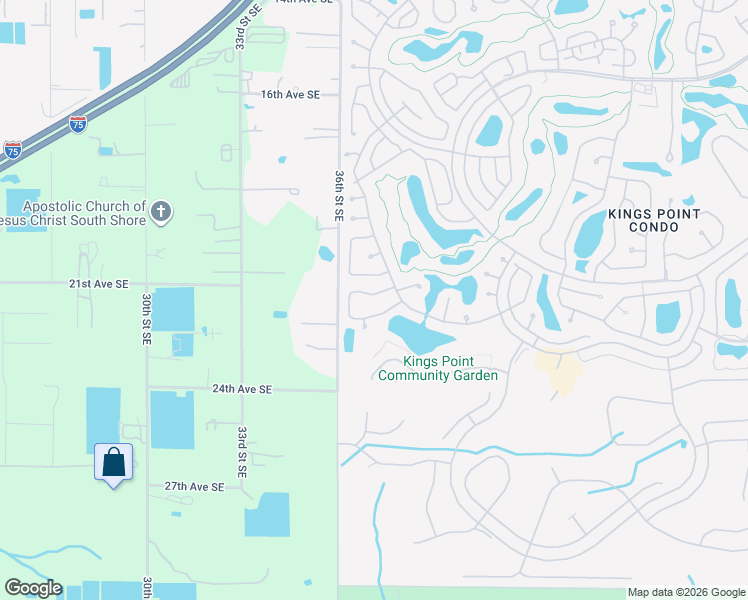 map of restaurants, bars, coffee shops, grocery stores, and more near 2445 New Haven Circle in Sun City Center