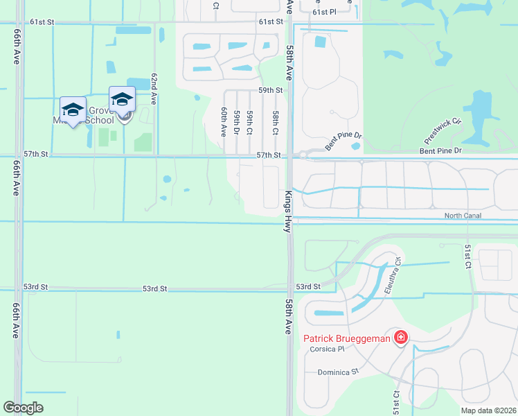 map of restaurants, bars, coffee shops, grocery stores, and more near 5877 Pine Ridge Circle in Vero Beach