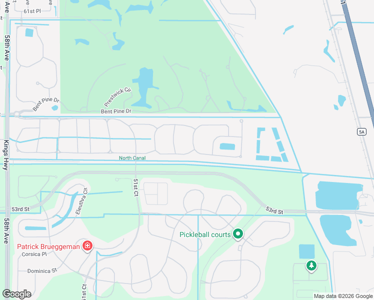 map of restaurants, bars, coffee shops, grocery stores, and more near 4192 55th Street in Vero Beach