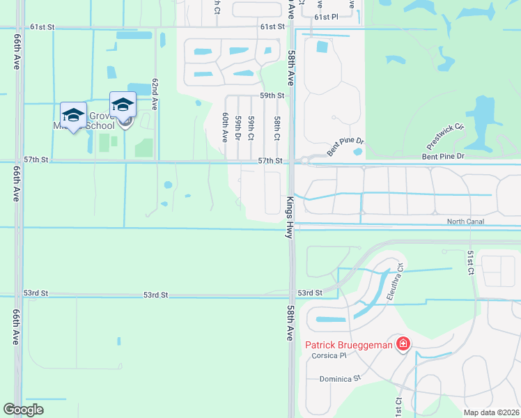 map of restaurants, bars, coffee shops, grocery stores, and more near 5877 Pine Ridge Circle in Vero Beach