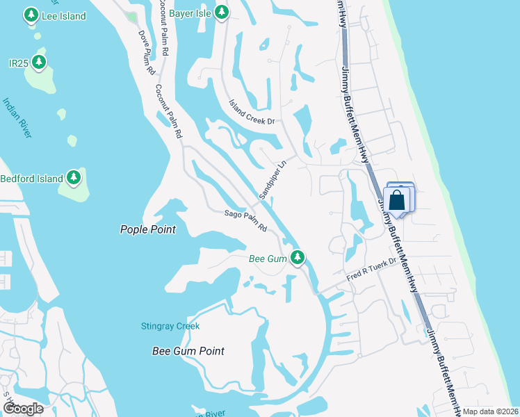 map of restaurants, bars, coffee shops, grocery stores, and more near 105 Sago Palm Road in Vero Beach