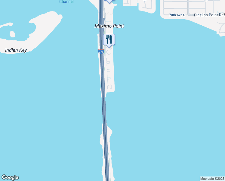 map of restaurants, bars, coffee shops, grocery stores, and more near 7660 Paradise Pointe Circle South in St. Petersburg