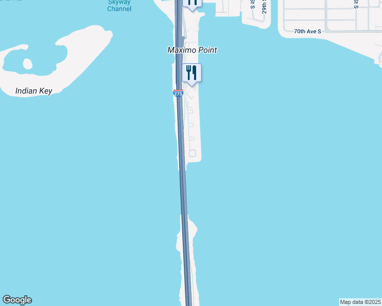 map of restaurants, bars, coffee shops, grocery stores, and more near 7600 Paradise Pointe Circle South in St. Petersburg