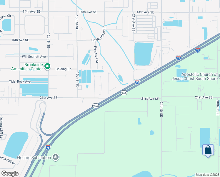 map of restaurants, bars, coffee shops, grocery stores, and more near 1876 Colding Drive in Ruskin