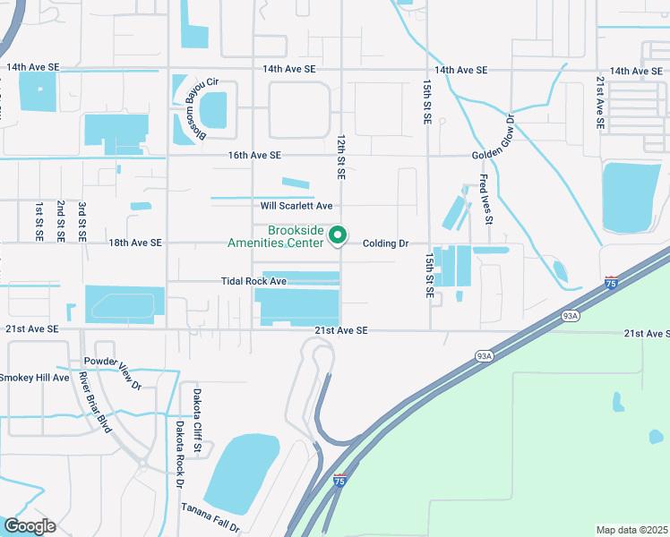 map of restaurants, bars, coffee shops, grocery stores, and more near 1115 Swaying Sawgrass Avenue in Ruskin