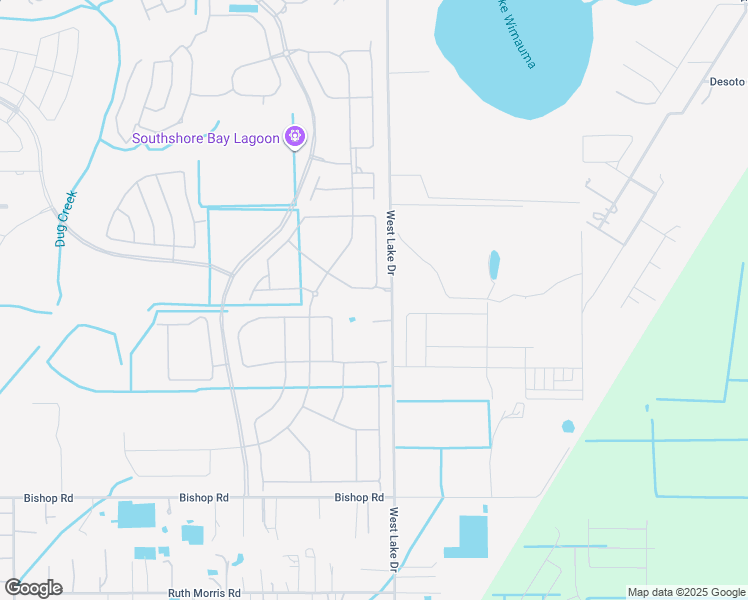map of restaurants, bars, coffee shops, grocery stores, and more near 1809 West Lake Drive in Wimauma