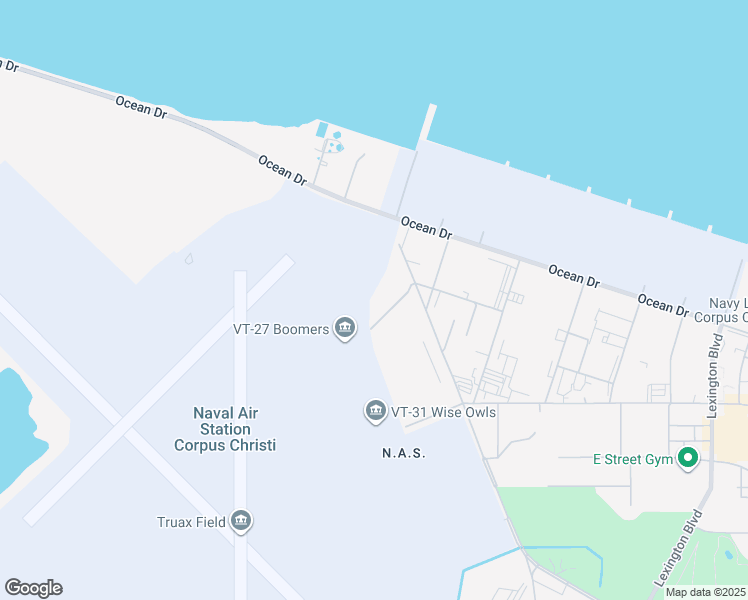 map of restaurants, bars, coffee shops, grocery stores, and more near Bataan Road in Corpus Christi