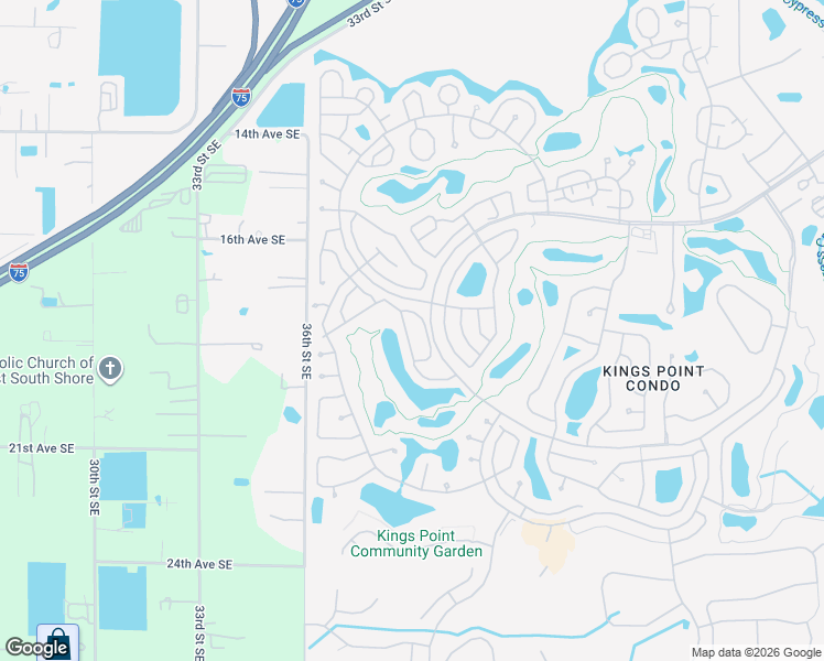 map of restaurants, bars, coffee shops, grocery stores, and more near 2514 Locksley Street in Sun City Center