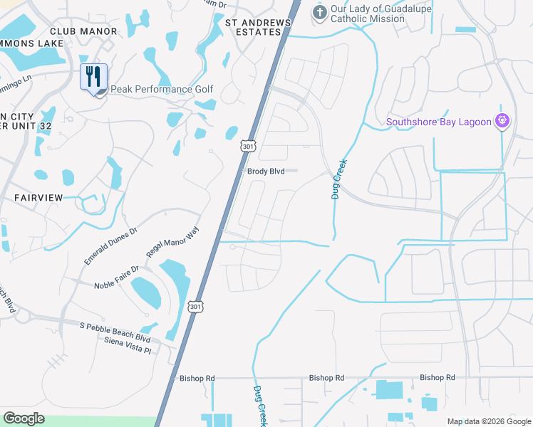 map of restaurants, bars, coffee shops, grocery stores, and more near 17111 Sunshine Mimosa Street in Wimauma