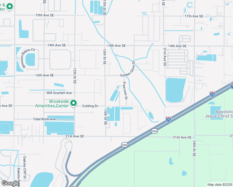 map of restaurants, bars, coffee shops, grocery stores, and more near 1510 15th Street Southeast in Ruskin