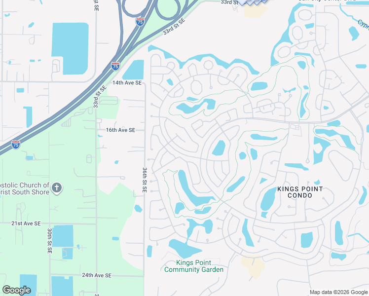map of restaurants, bars, coffee shops, grocery stores, and more near 1509 Leland Drive in Sun City Center
