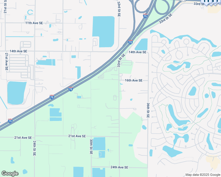 map of restaurants, bars, coffee shops, grocery stores, and more near 1613 33rd Street Southeast in Ruskin