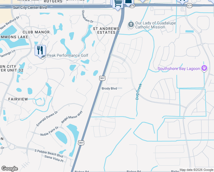 map of restaurants, bars, coffee shops, grocery stores, and more near 17021 Peaceful Valley Drive in Wimauma