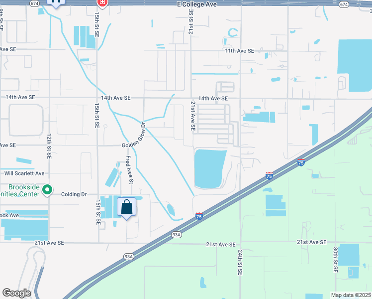 map of restaurants, bars, coffee shops, grocery stores, and more near 1519 21st Street Southeast in Ruskin