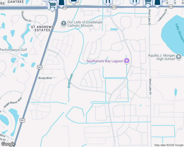 map of restaurants, bars, coffee shops, grocery stores, and more near in Wimauma