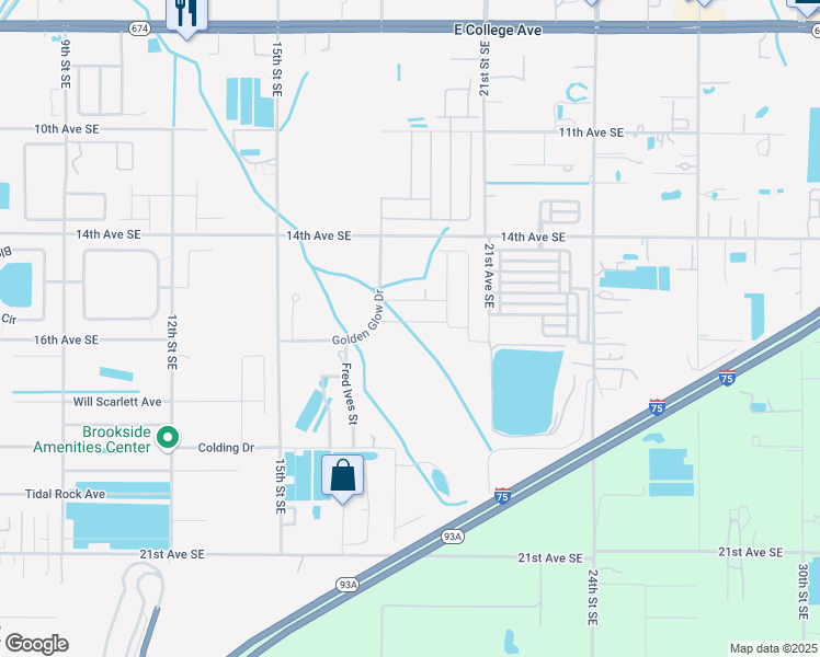 map of restaurants, bars, coffee shops, grocery stores, and more near 1811 14th Avenue Southeast in Ruskin