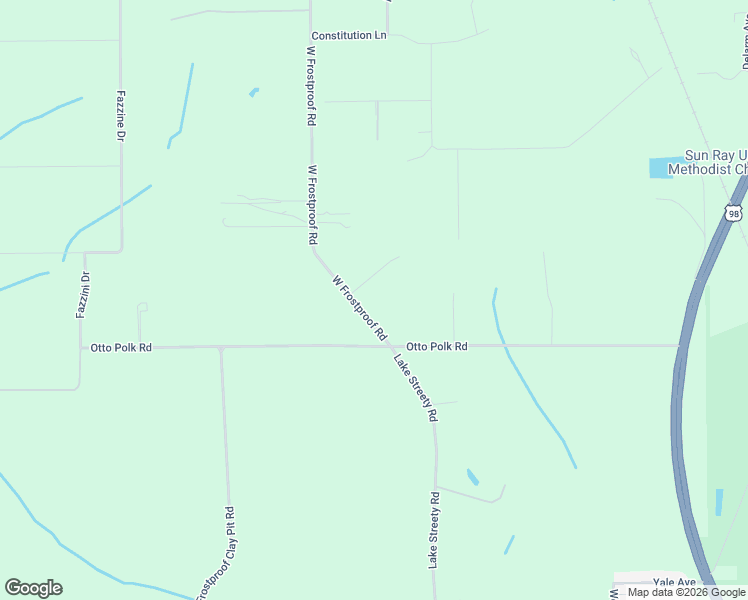 map of restaurants, bars, coffee shops, grocery stores, and more near 2030 West Frostproof Road in Frostproof