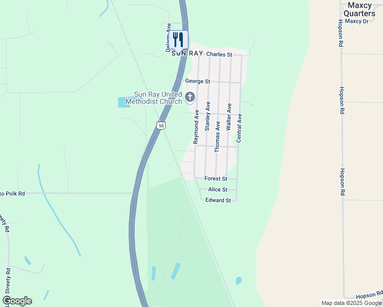 map of restaurants, bars, coffee shops, grocery stores, and more near 506 Raymond Avenue in Frostproof