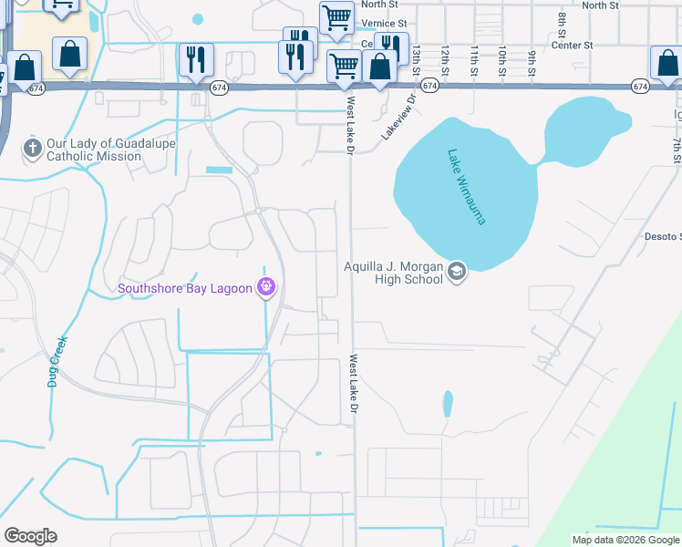 map of restaurants, bars, coffee shops, grocery stores, and more near 16843 Whisper Elm Street in Wimauma