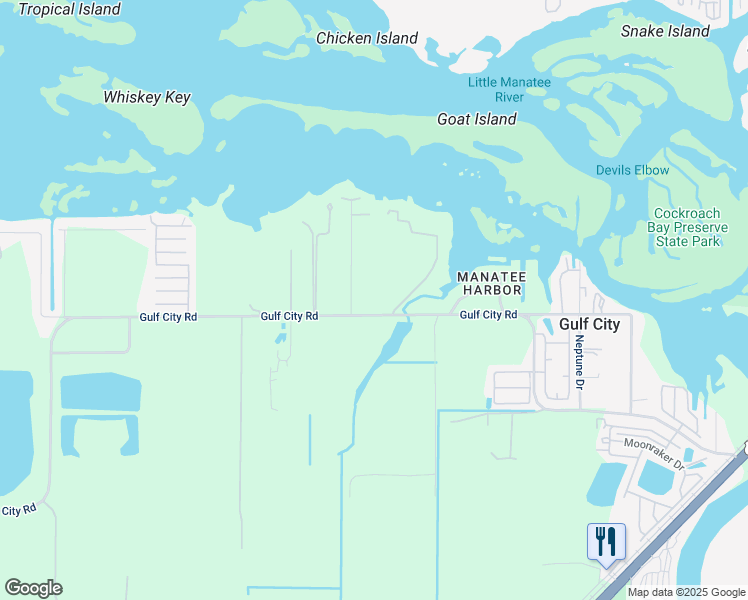 map of restaurants, bars, coffee shops, grocery stores, and more near 2757 Gulf City Road in Ruskin