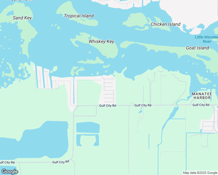map of restaurants, bars, coffee shops, grocery stores, and more near 2821 Gulf City Road in Ruskin