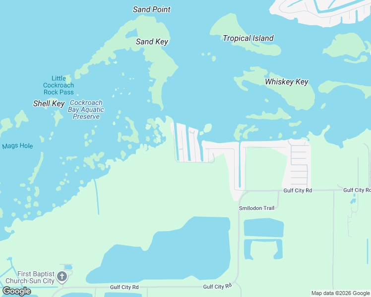 map of restaurants, bars, coffee shops, grocery stores, and more near 824 Seabreeze Drive in Ruskin