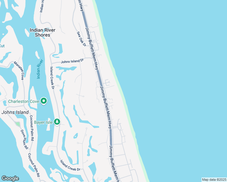 map of restaurants, bars, coffee shops, grocery stores, and more near 500 Beach Road in Indian River Shores