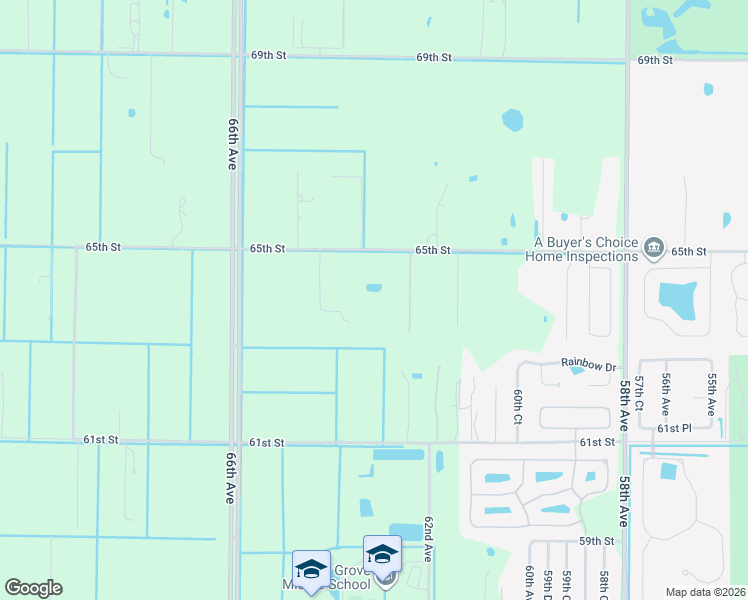 map of restaurants, bars, coffee shops, grocery stores, and more near 6345 65th Street in Vero Beach