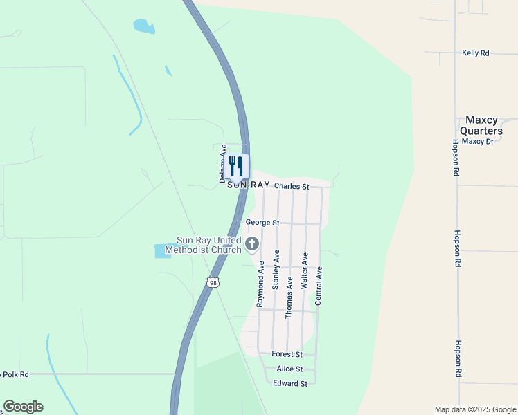 map of restaurants, bars, coffee shops, grocery stores, and more near 224 Raymond Avenue in Frostproof