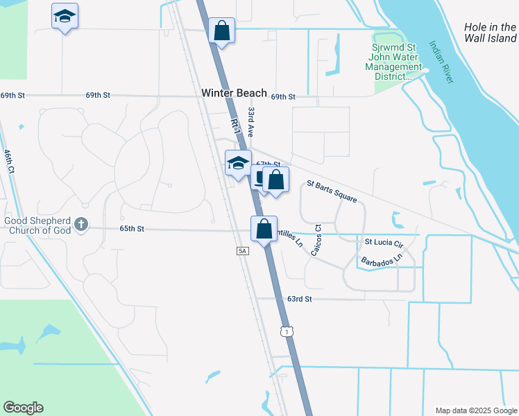 map of restaurants, bars, coffee shops, grocery stores, and more near in Roseland