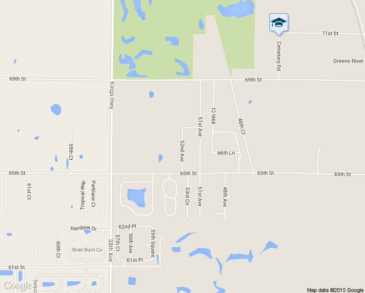 map of restaurants, bars, coffee shops, grocery stores, and more near 6610 52nd Avenue in Vero Beach