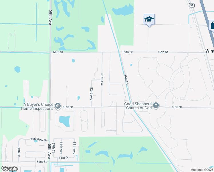 map of restaurants, bars, coffee shops, grocery stores, and more near 6645 49th Court in Vero Beach