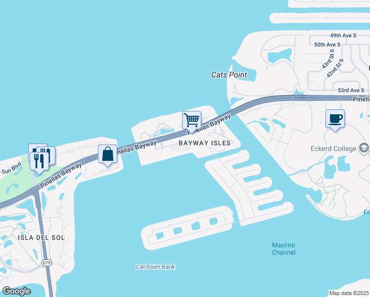 map of restaurants, bars, coffee shops, grocery stores, and more near in St. Petersburg