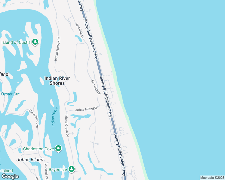 map of restaurants, bars, coffee shops, grocery stores, and more near 300 Ocean Road in Indian River Shores